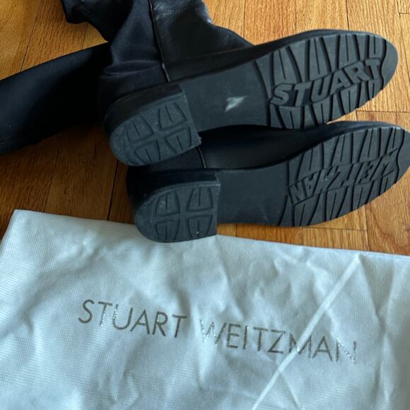 STUART WEITZMAN 5050 Leather OTK Boot Black Sz 5 - Picture 14 of 14